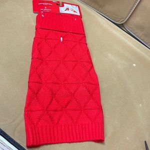 Dog clothing small pet sweater red